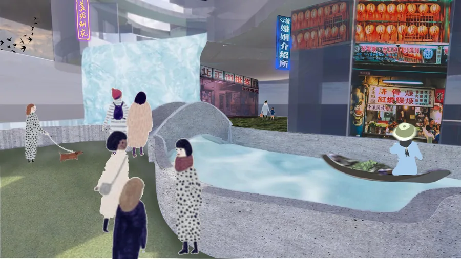 Rendering Image for floating Market