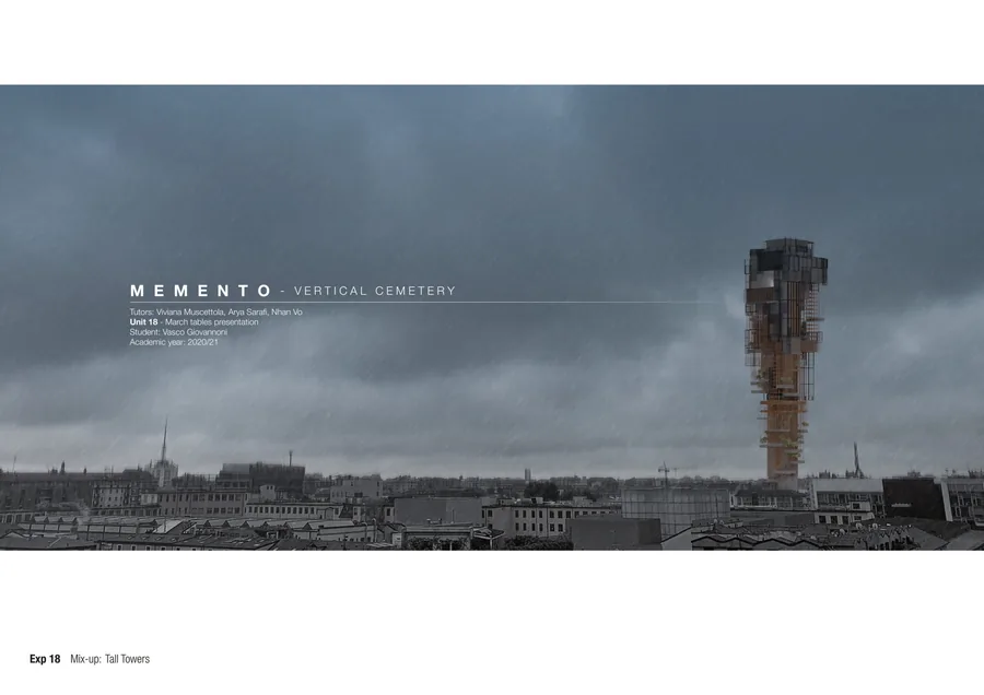 Memento-Vertical Cemetery by Vasco Giovannoni
