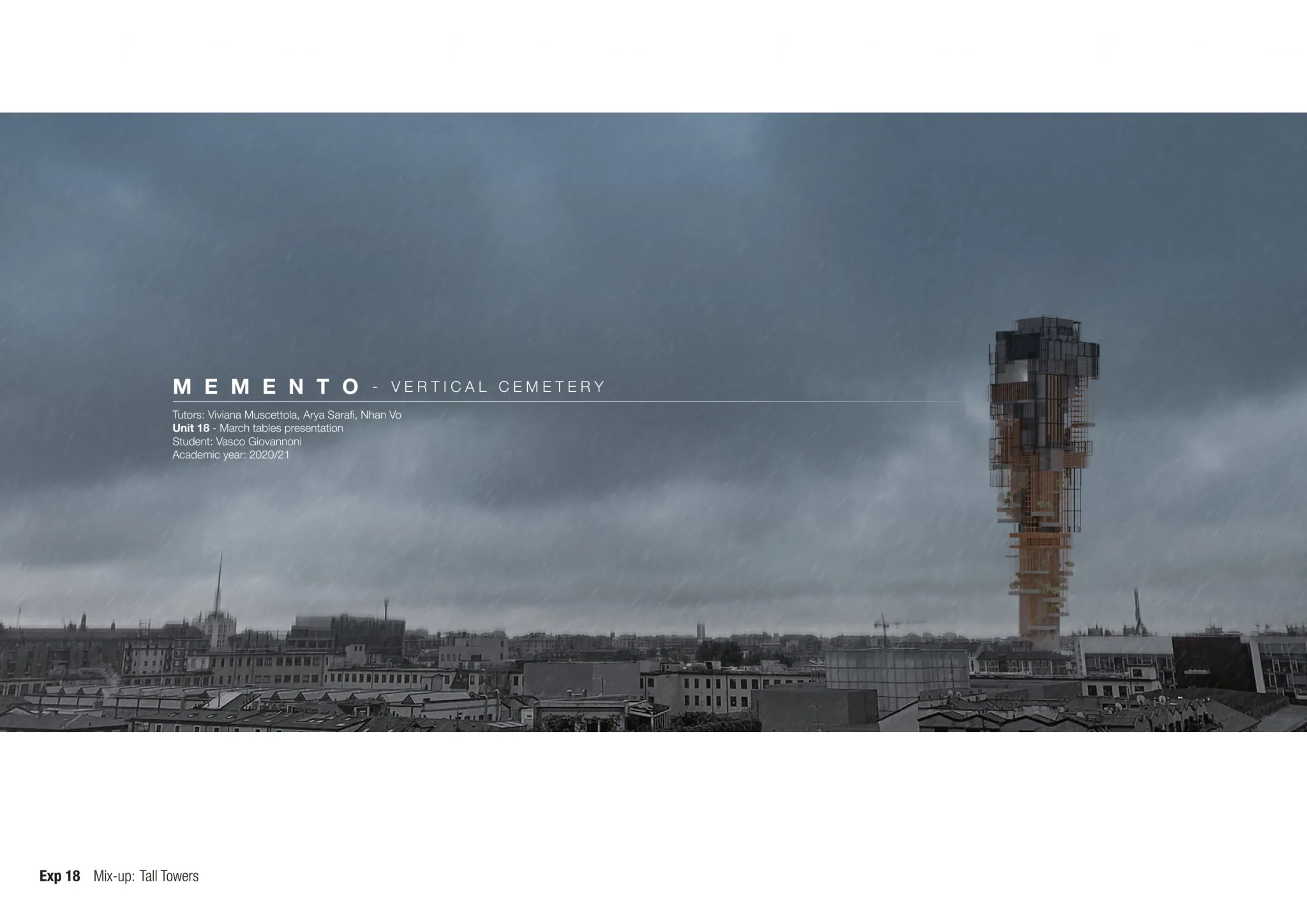 Memento-Vertical Cemetery by Vasco Giovannoni