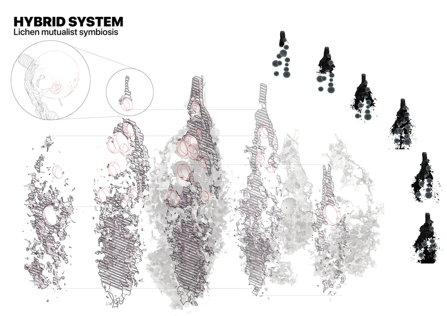 Experimental 18’s brief was about finding a hybrid system between old and new and choosing a symbiotic process to work withI chose to simulate the natural…