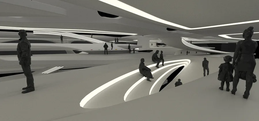 In the interactive space, consumers can wear a VR headset to achieve a virtual try-on effect. This area encourages people to interact with others, whether it…