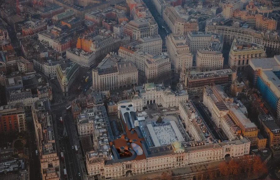 The intervention takes place on the west-wing of the Somerset House. Connections are created between the new-wing and west-wing.