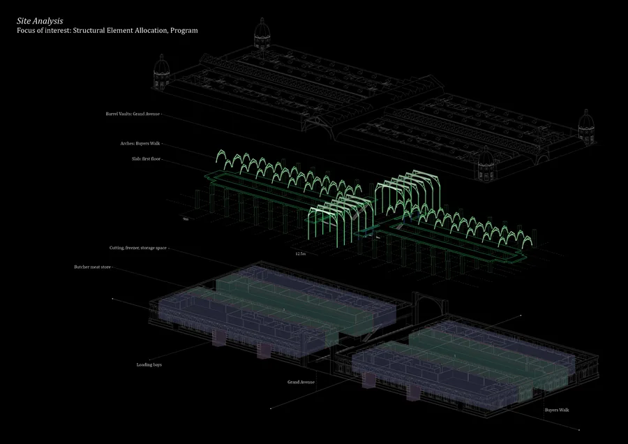 Smithfield Central Market Analysis: the project starts with an interest to intervene with the existing structural frame, which inform the later architectural…