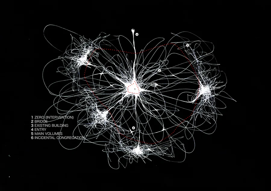 ECHO unfolds as a network of spatial experiences, where individuals navigate self-determined paths. The main performance volumes, embedded within the existing…