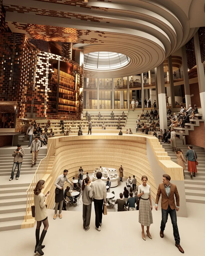 Main atrium entrance view