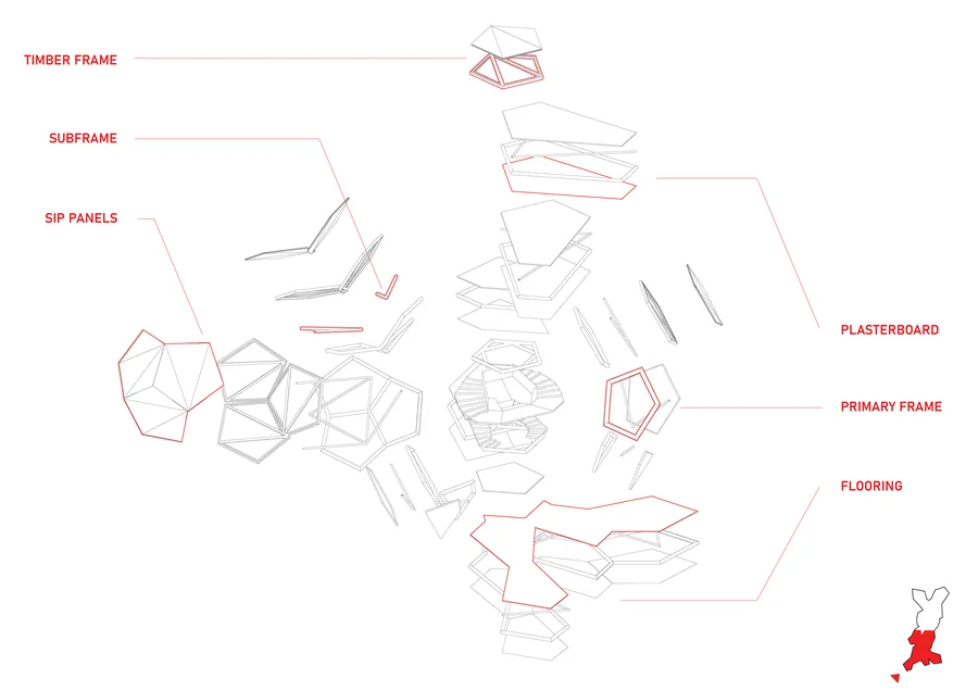 Exploded cell.