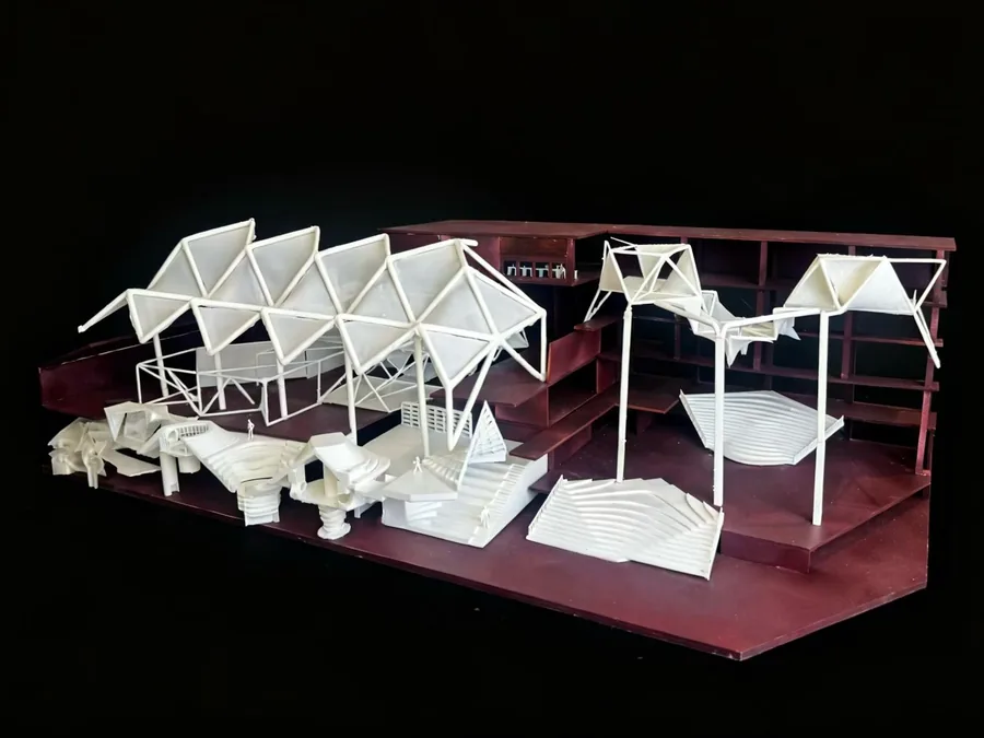 Physical Model: Tensile Ceiling and Structure