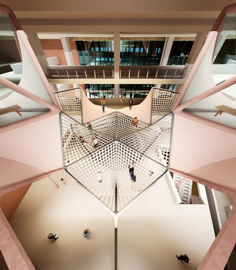 Central Atrium as a Suspended Learning Field